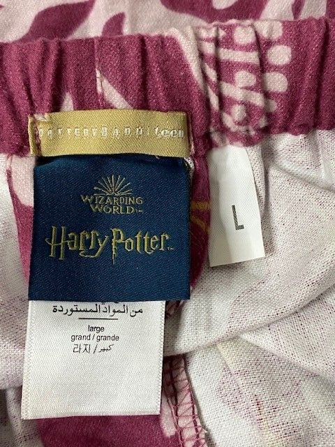 Pottery Barn TeenHarry Potter™ Magical Damask Org. Flannel Pajama Bottoms- Burg.