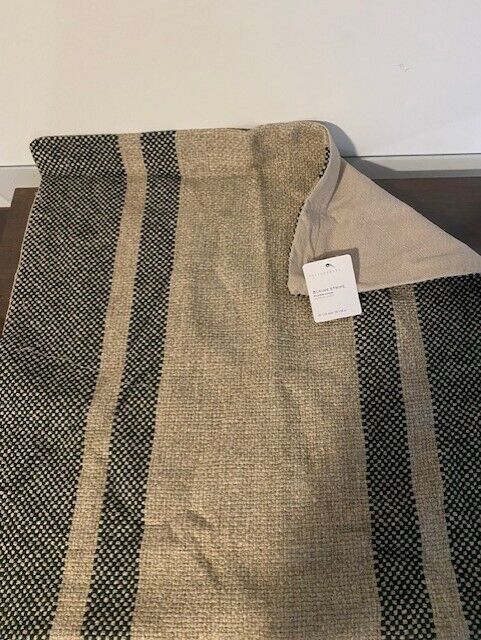 Pottery Barn Blaine Stripe Pillow Cover, Green-22 x 22