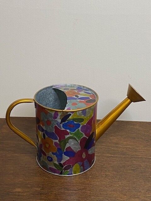 Mackenzie Childs Avant Garden Small Galvanized Watering Can, Metal