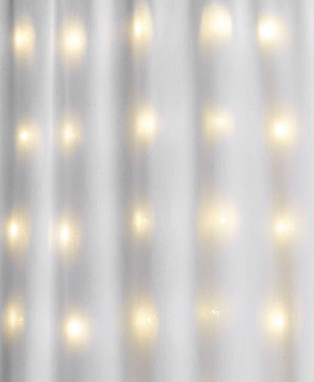 Pottery Barn Teen Fairy Light Sheer Curtain, 52 x 84 in, White