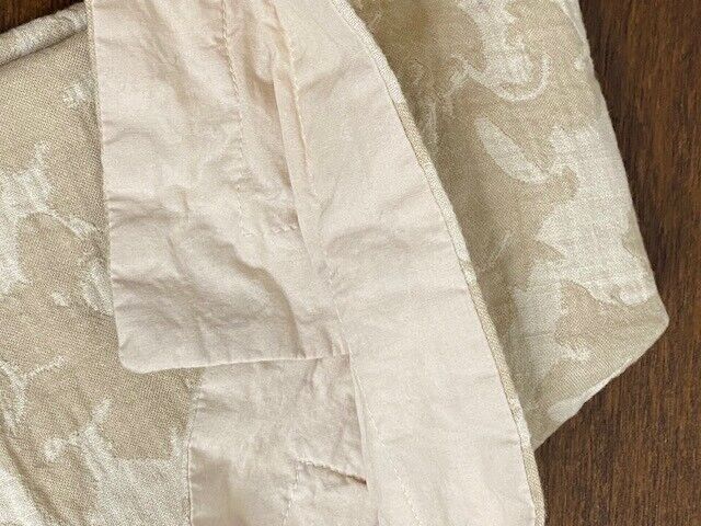 Pottery Barn Jacquard Medallion Cotton Linen Standard Sham, Neutral