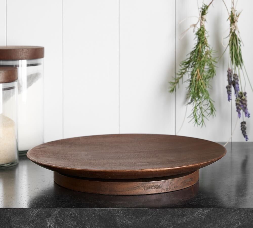 Pottery Barn Chateau Wood Lazy Susan