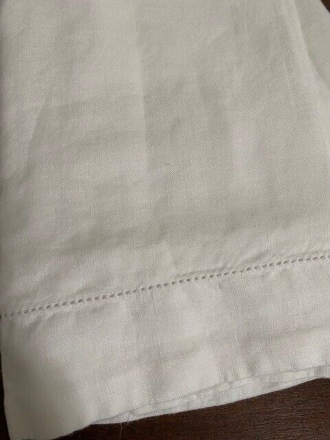 Pottery Barn 100% Belgian Flax Linen King Sham, White