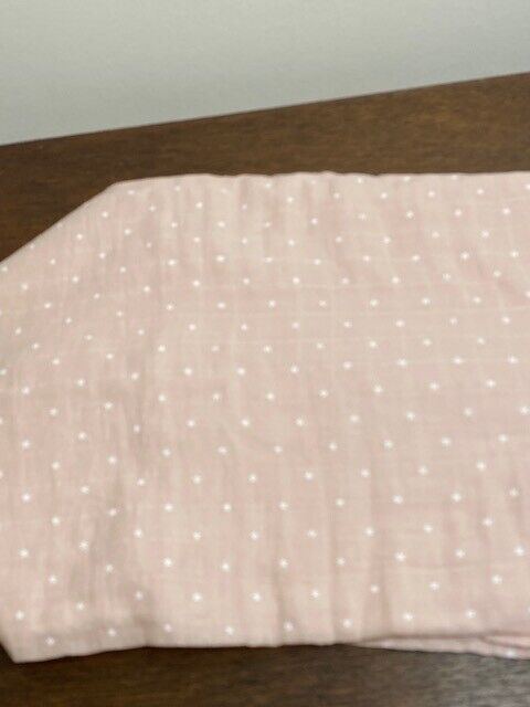 Mark & Graham 47 x 47" Baby Blanket,  Blush with Stars