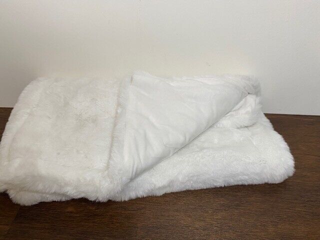 Pottery Barn Cloud Faux Fur King Sham, White