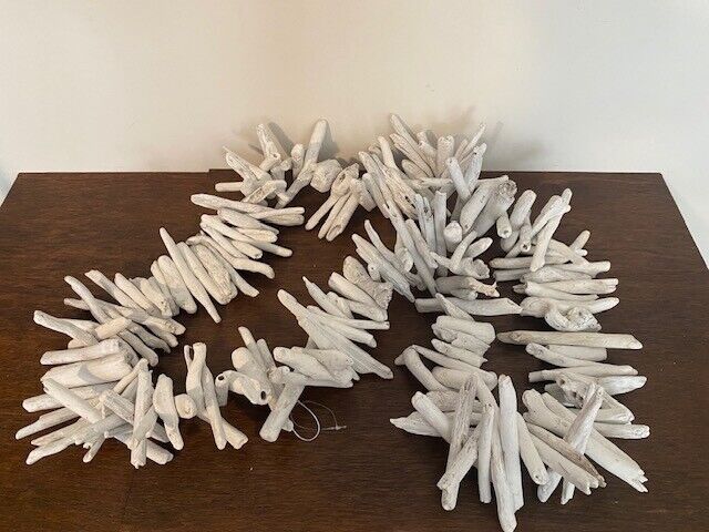 Pottery Barn White Washed Driftwood Garland, 72"