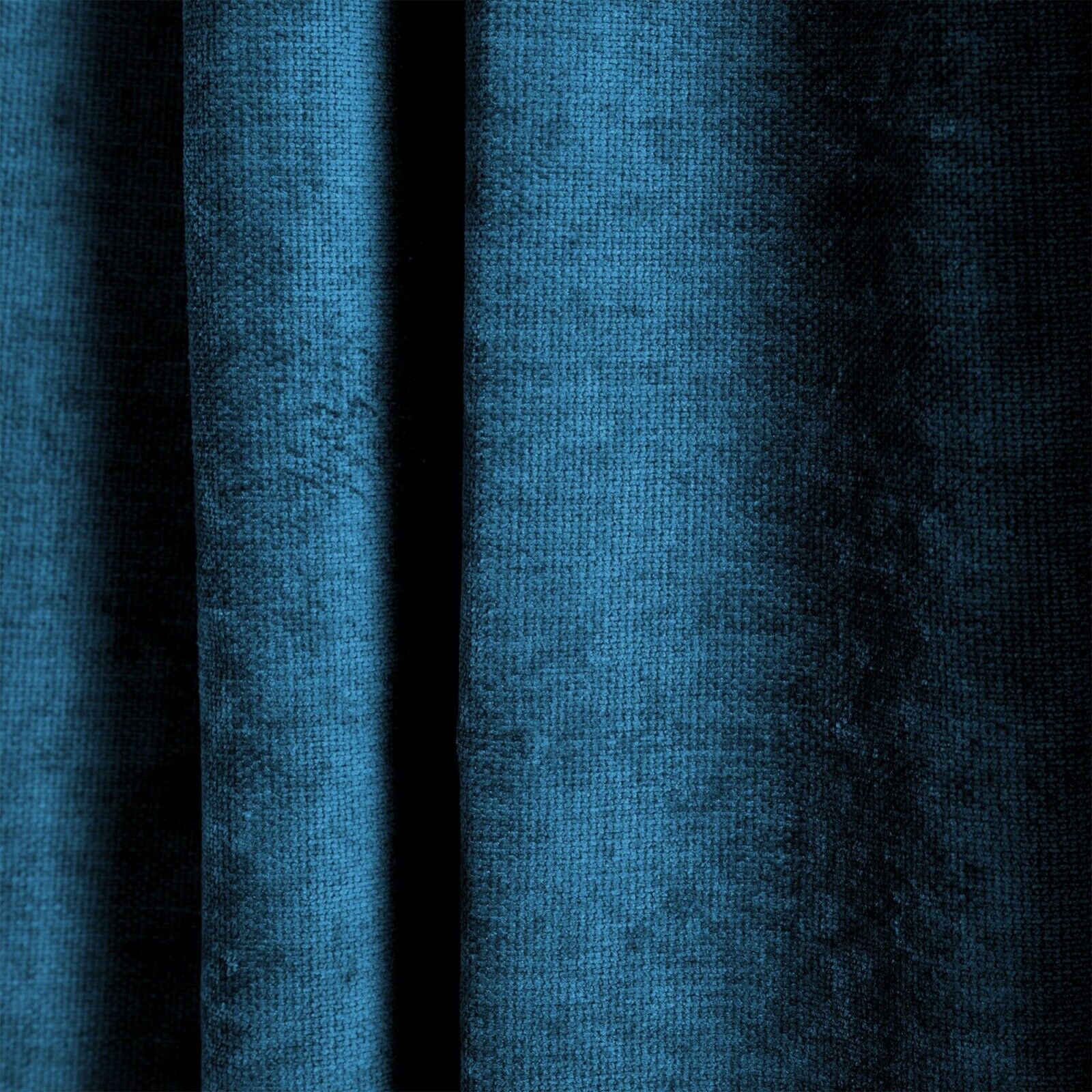 West Elm Worn velvet 48 x 108 in Unlined Curtain, Regal Blue