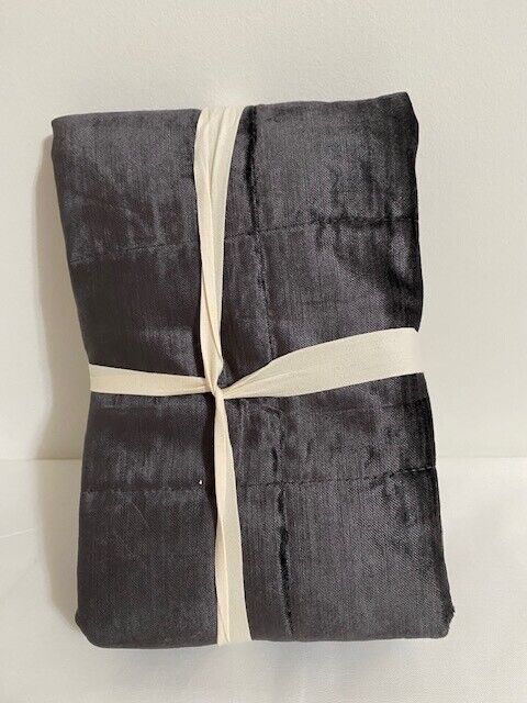 West Elm Ebony Velvet Euro Pillow Sham 26 X 26