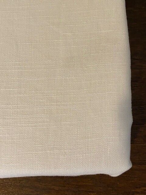 Pottery Barn Emery Linen Cotton Lined Curtain, 50 x 108 in", White