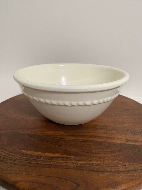 Pottery Barn Italian Ceramic Bowl 10'' Ivory 