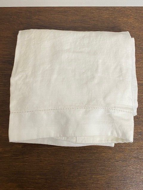 Pottery Barn Belgian Flax Linen Euro Sham, 26 x 26 in-White