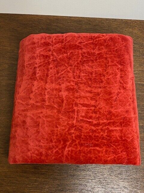 Pottery Barn Washed Velvet Handcrafted Quilted Euro Sham, Ruby