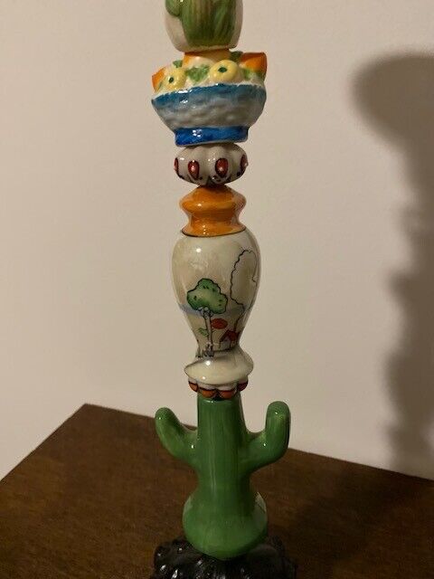 Vintage Salt and Pepper Shaker Cactus Theme  Candle Sticks