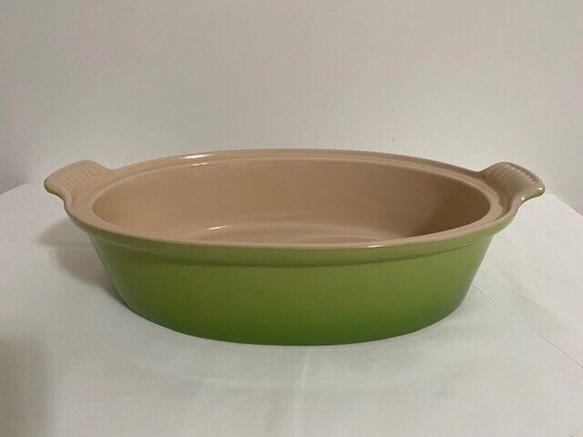 Williams and Sonoma Le Creuset Oval Baking Dish, Green-12 1/2'' x 8''