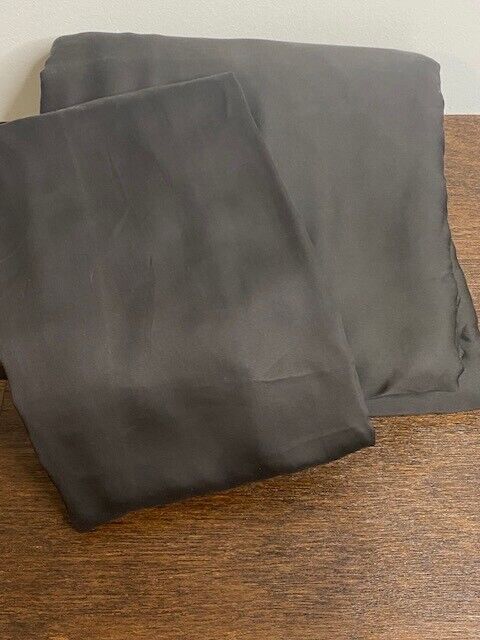 West Elm Silky Tencel Cal King Sheet Set, Slate-See Notes