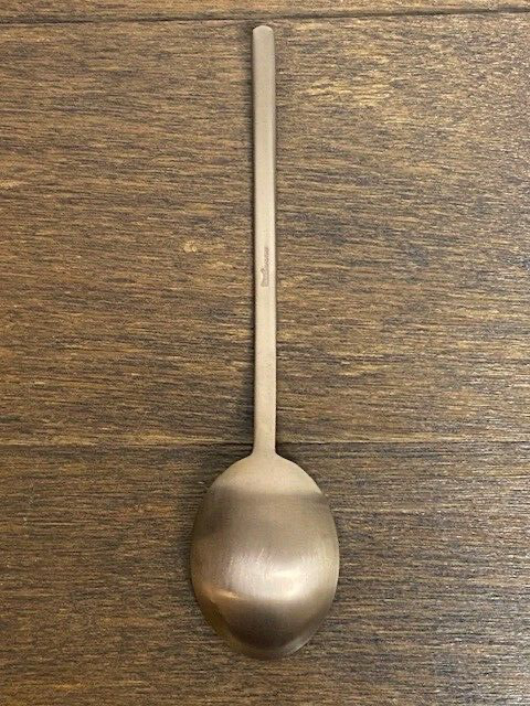 Williams Sonoma Mepra Ice Brown Serving Spoon-9 1/4 in