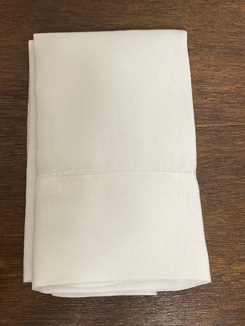 Pottery Barn 1 Belgian Flax Linen King Pillow case, White