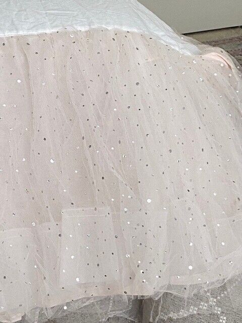 Pottery Barn Shimmer Tulle Crib Skirt