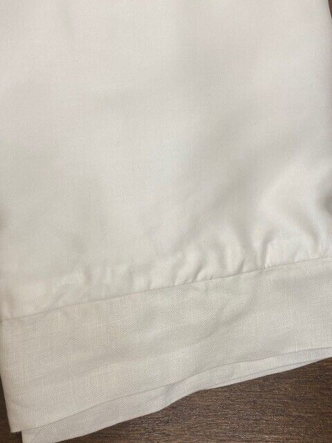 Pottery Barn Tencel W/Linen Flange Duvet Cover & 2 Euro Shams,K/CK-White