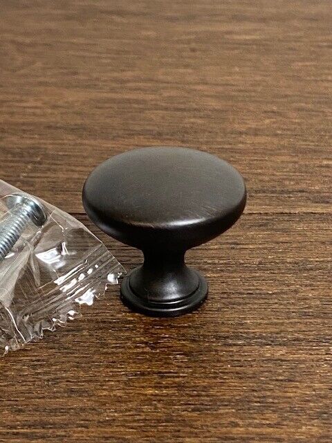 Rejuvenation Massey Knock-off, Round Cabinet Knob, Espresso Bronze