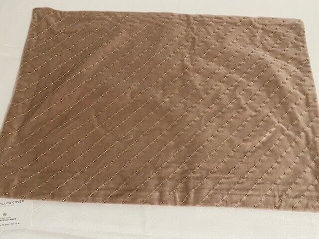 Pottery Barn Metallic Stiched Velvet Pillow Cover