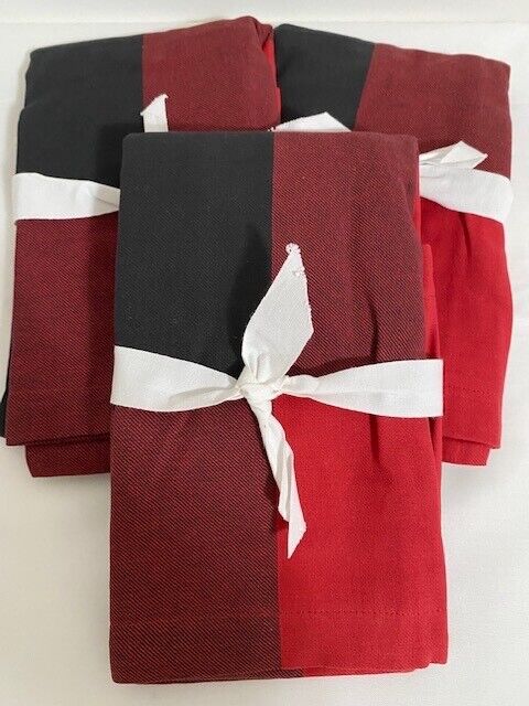 Pottery Barn Red and Black Standard Sham