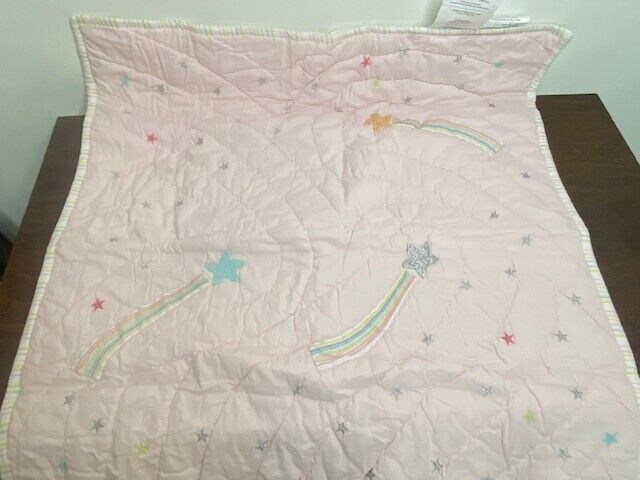 Pottery Barn Kids Rainbow Unicorn Quilted Euro Sham