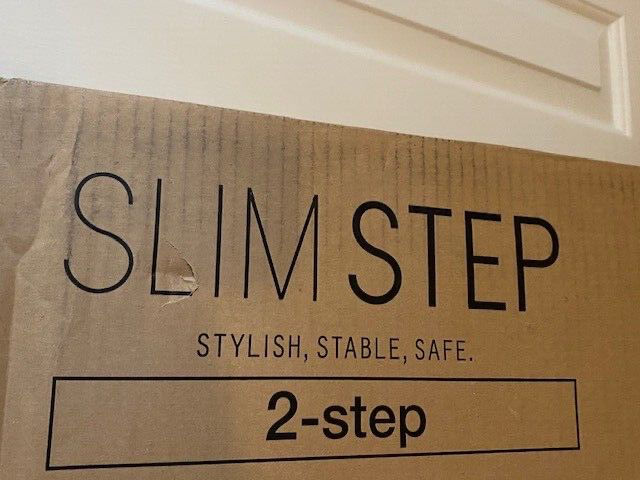 Pottery Barn Slim Step Stool, 2 Step-Silver