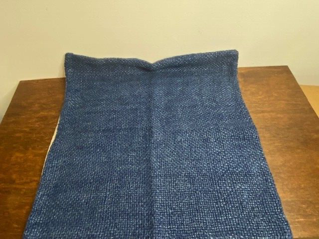 Pottery Barn Faye Linen Textured Pillow, 20 x 20, Navy