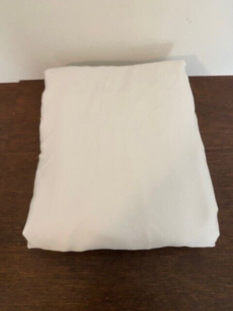 West Elm Silky Tencel King Flat Sheet, White