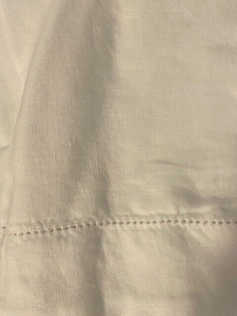 Pottery Barn King Signature Belgian Flax Linen Sheet Set, White-See Notes