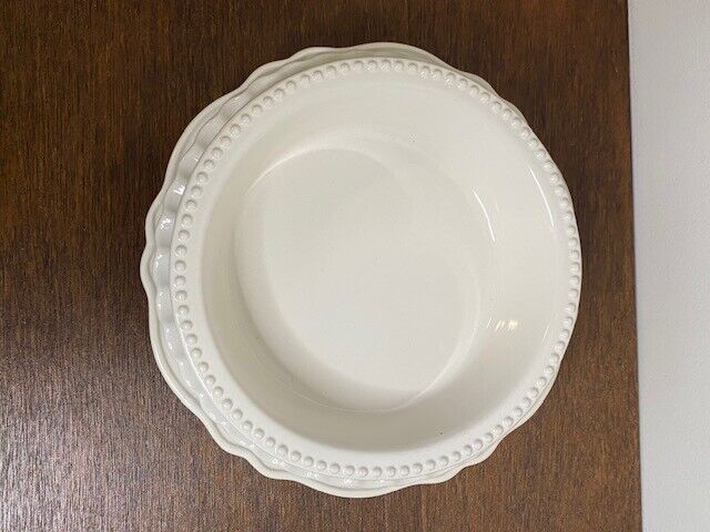 William Sonoma set of 3 stoneware pie dish