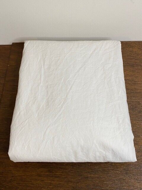 Pottery Barn Teen Classic Organic Flat Sheet, Twin XL, White