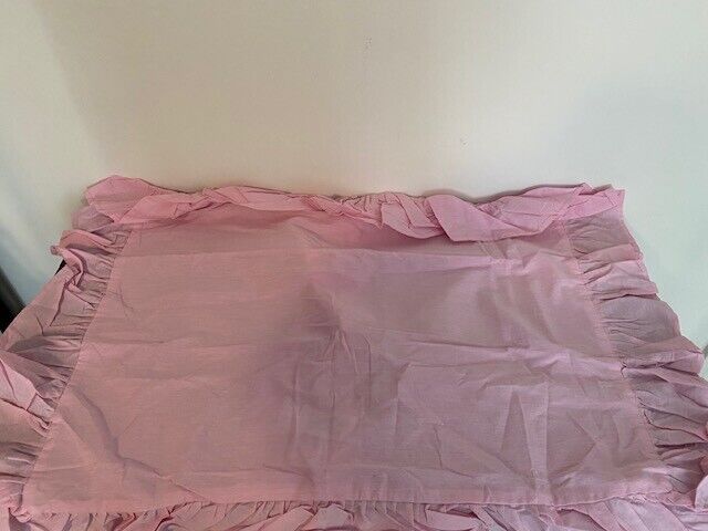 Pottery Barn Teen Standard Organic Ruffled Sham, Pink