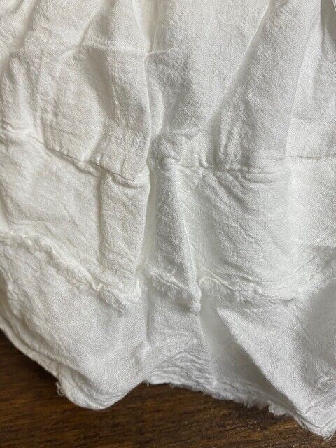 Pottery Barn Ruffle Cotton Bed Skirt, Cal King-White