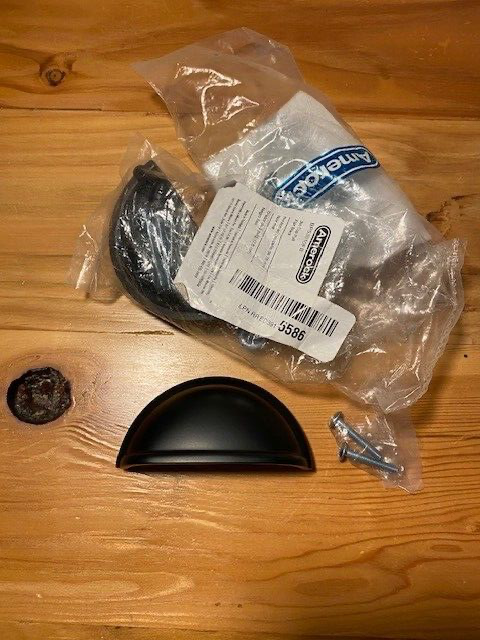 Amerock 3 in Flat Black Drawer Pulls, 3 units