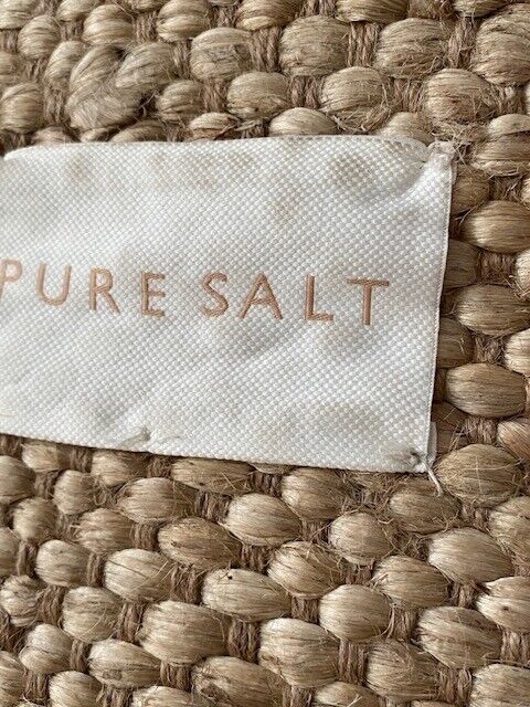 Pottery Barn Pure Salt Parikia Handwoven Round Jute Rug, 6 ft