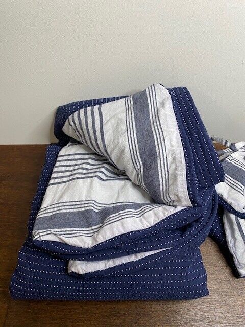 Pottery Barn Kids Twin Reversible Matelasse Duvet Cover & Sham