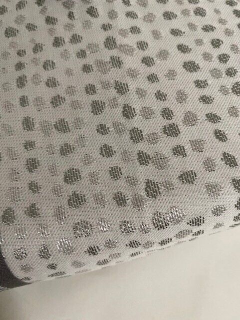 West Elm Full/Queen Platinum & Silver Dotted Duvet & 1 King Sham &1 Euro Sham