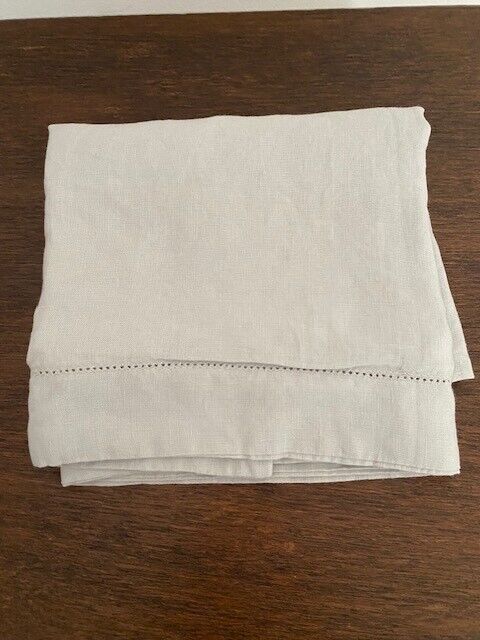 Pottery Barn Belgian Flax Linen Pillow Sham Soft Gray Euro NWOT