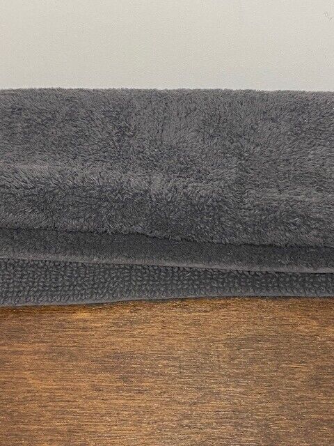 Pottery Barn Classic Organic Loop Bath Mat, 21 x 34 in, Charcoal