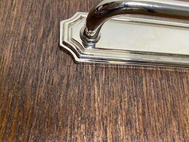 Rejuvenation 8" Grace Drawer Pull, Polished Nickle