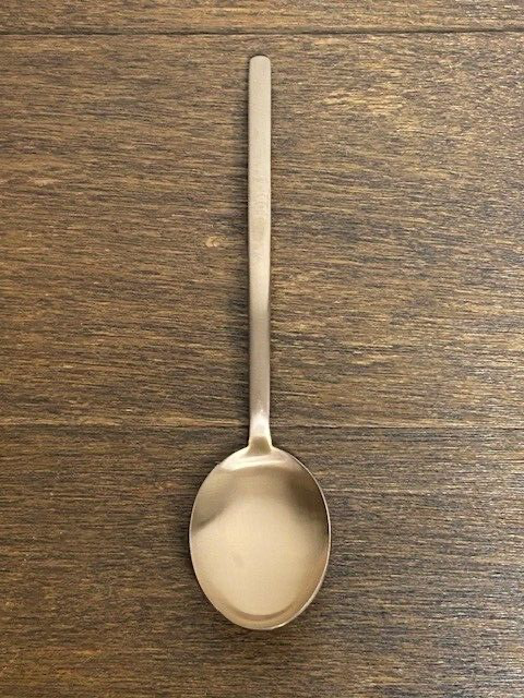 Williams Sonoma Mepra Ice Brown Serving Spoon-9 1/4 in