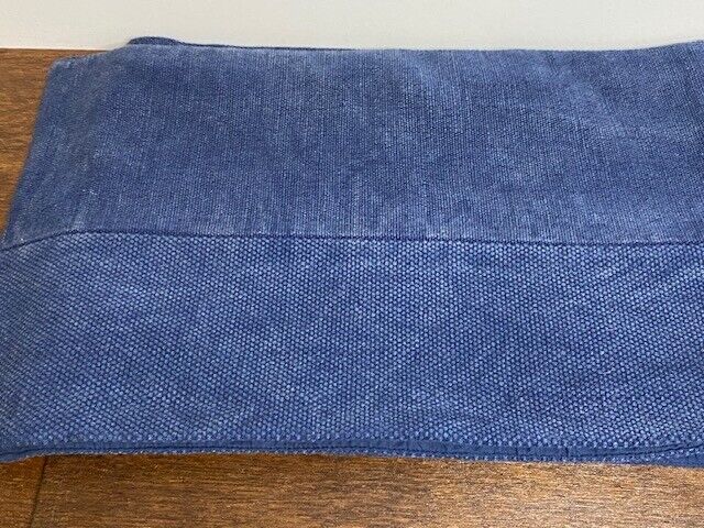 West Elm Cotton Canvas Table Runner, 14 x 90 in, Midnight