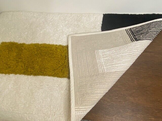 West Elm Colorblock Bath Mat/Runner 20 x 34 in, Dark Horseradish