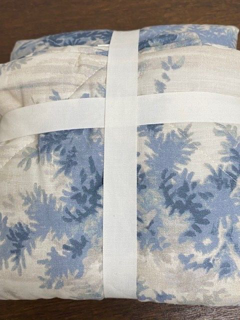 Pottery Barn Jardin Toile Euro Comforter Sham, 26 x 26 in, Blue