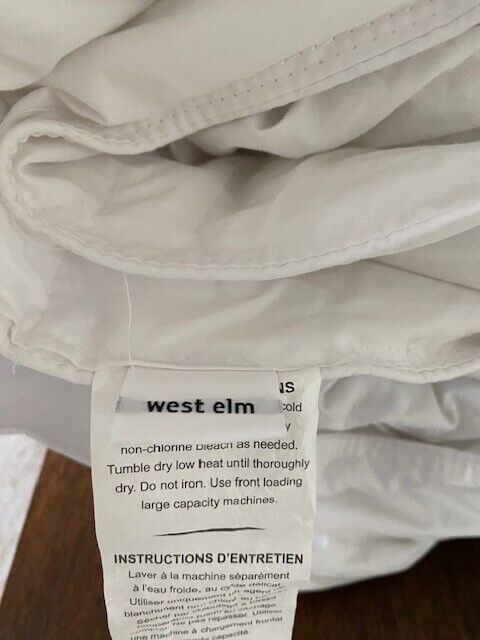 West Elm 100% Cotton, Poly Filled Duvet Insert, King-108 x 96 in