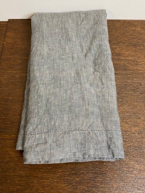 Pottery Barn Belgian Flax Linen Euro Sham, Heathered Charcoal