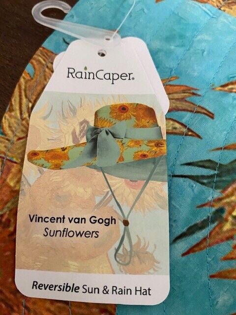 Rain Caper Sun /Rain Hat- Van Gogh Sunflowers