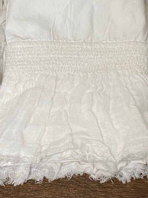 Green Row COTTON PERCALE LINEN RUFFLE SHEET SET, Queen, White